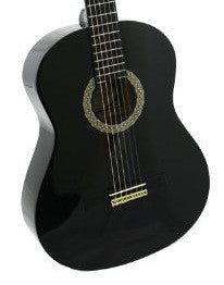 Crescent Direct Mg39c-bk Vizcaya By Crescent 39 Inch Black Premium Classical Guitar