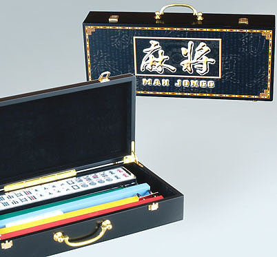 Fame 2729-ld Chinese Character Wood Mah Jongg Set