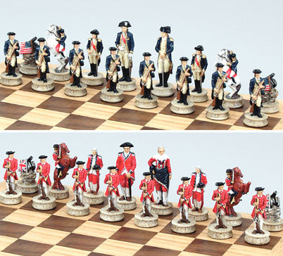 Fame 5281l Large Revolutionary War Chess Set