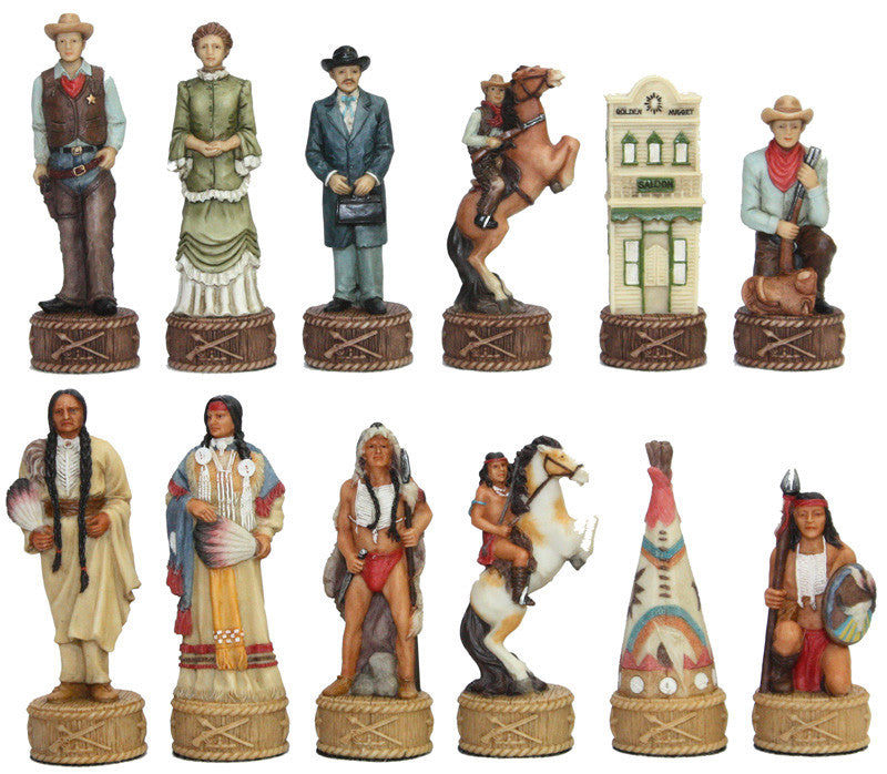 Fame 7464 Cowboys And Indians Ii Chessmen