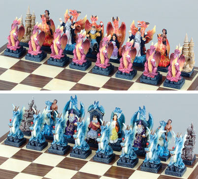 Fame Cl167m Small Dragon Chess Set Pieces