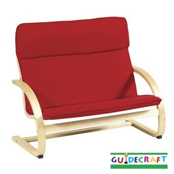 Guidecraft Kiddie Rocker Couch, Red