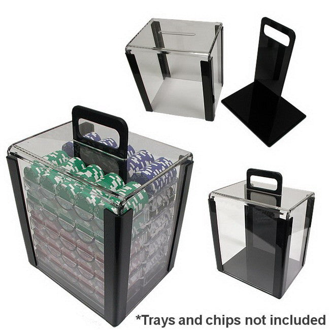 1000 Piece Acrylic Chip Carrier