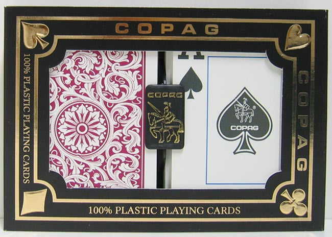 Copag 1546 Playing Cards Green/burgundy Poker Size Jumbo Index