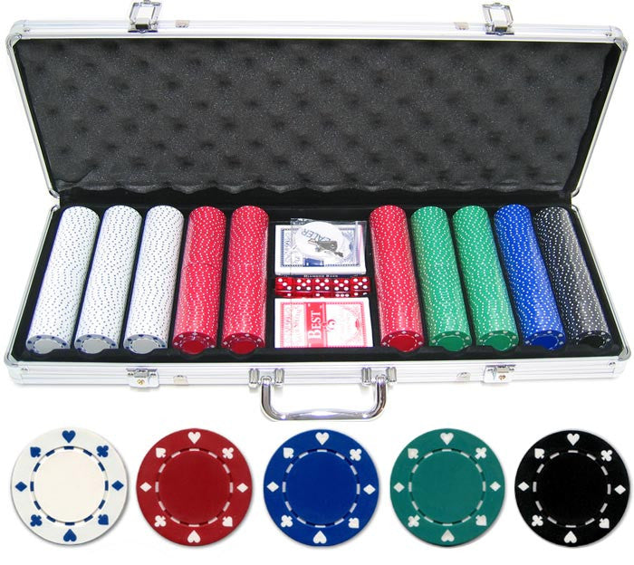 115g 500pc Suited Poker Chip Set