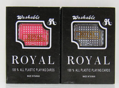 Pair Of Royal Plastic Playing Cards