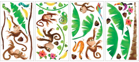 Monkey Business Peel & Stick Wall Decals (RMK1676SCS )