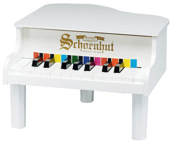 Schoenhut 18 Key Mini Grand Child Piano White 189w