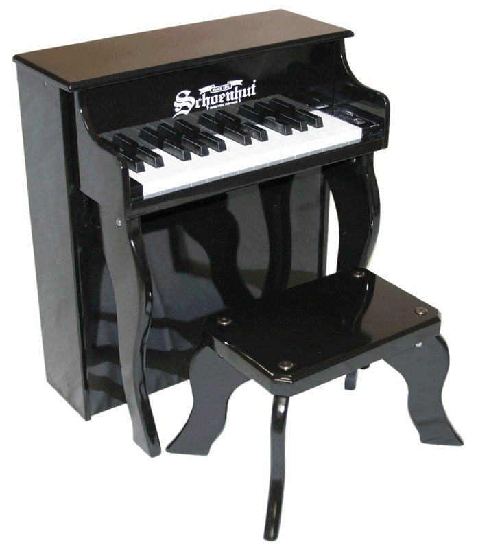 Schoenhut 25 Key Elite Spinet Upright Piano - Black 2505b