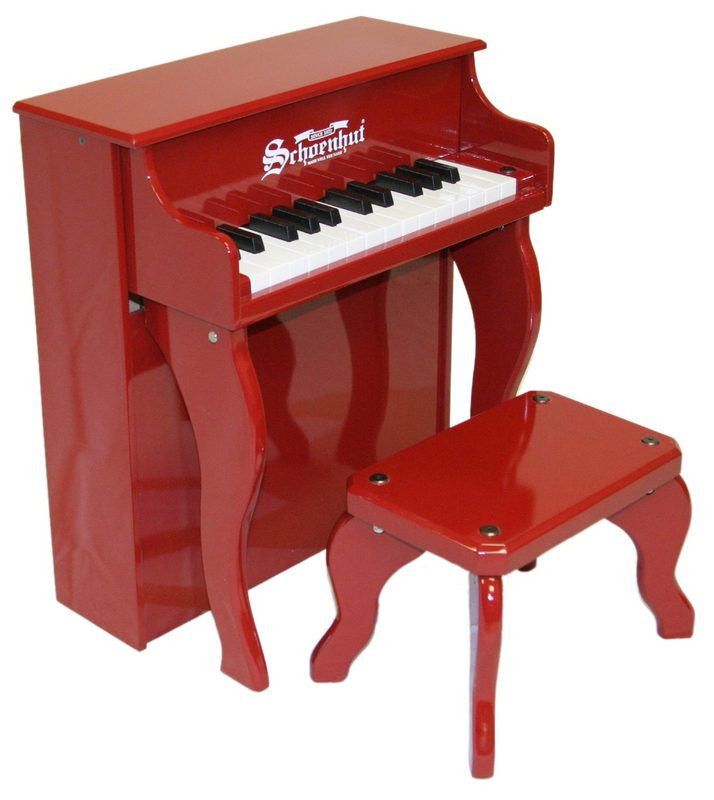 Schoenhut 25 Key Elite Spinet Upright Piano - Red 2505r