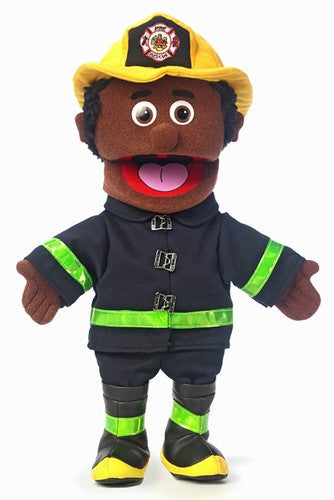 14 Fireman Puppet Black