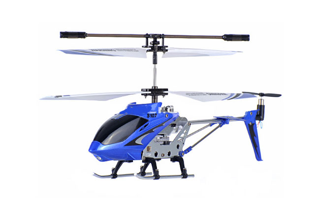 3ch Syma S107g Mini Rc Helicopter Metal Series With Gyro - Blue