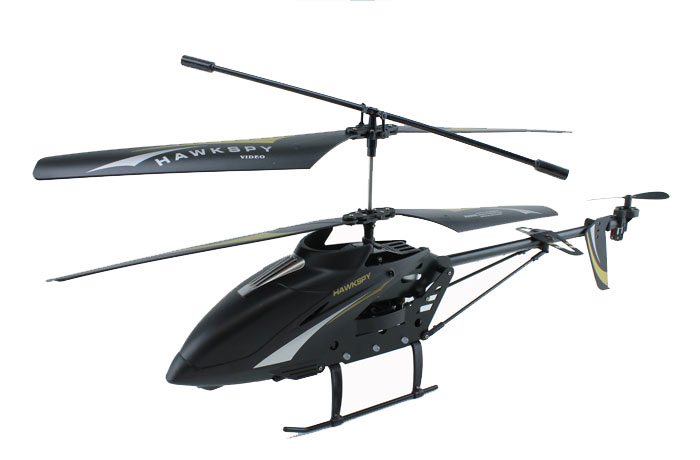 3.5ch Hawkspy Lt-711 Rc Helicopter With Gyro And Spycam - Black