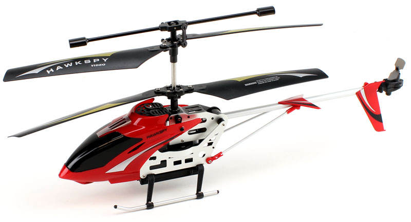 3.5ch Hawkspy Lt-712 Rc Helicopter With Gyro And Camera - Red