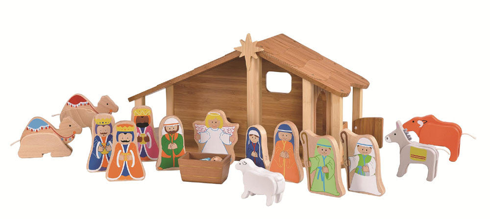 Everearth 33512 Bamboo Nativity Set