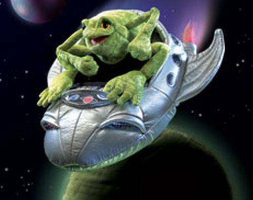 Folkmanis Frog In Spaceship Character Puppet - 2837