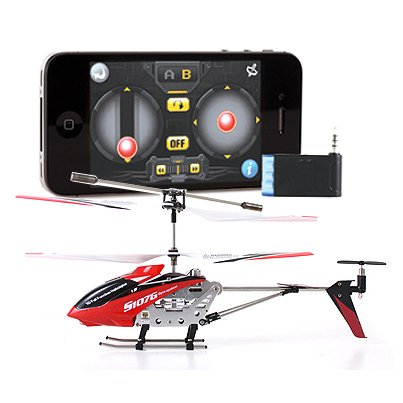 Iphone Ipad Controlled 3.5ch Syma S107g Mini Rc I-helicopter Metal Series With Gyro - Red