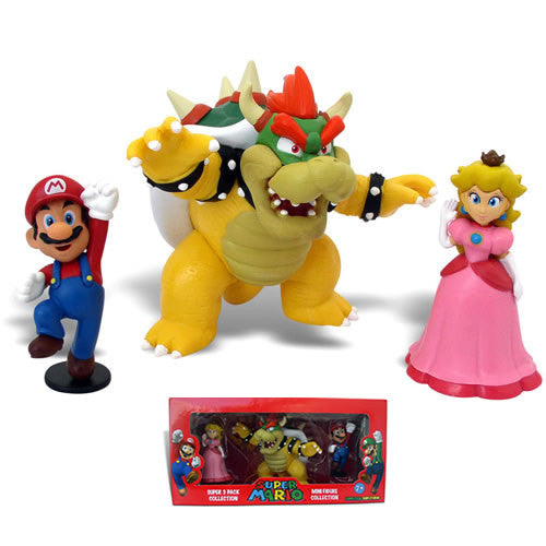 Goldie Marketing GM010365 Super Mario 2 Figure Bowser 3 Pack