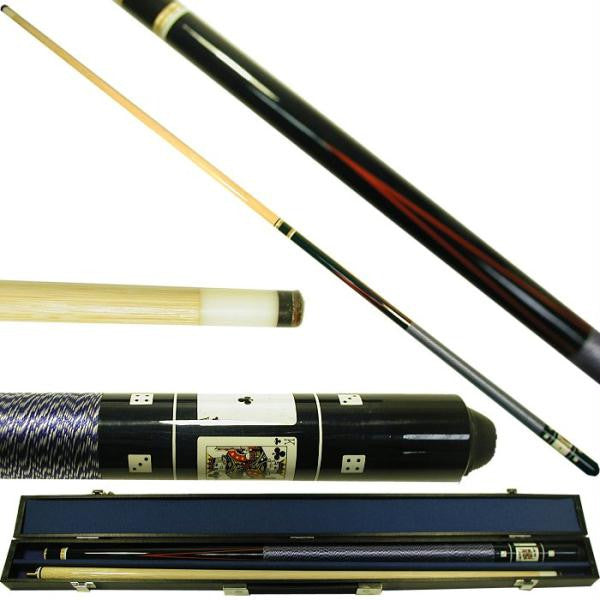 Trademark Commerce 40-549bl Black Royal Flush Poker Pool Stick