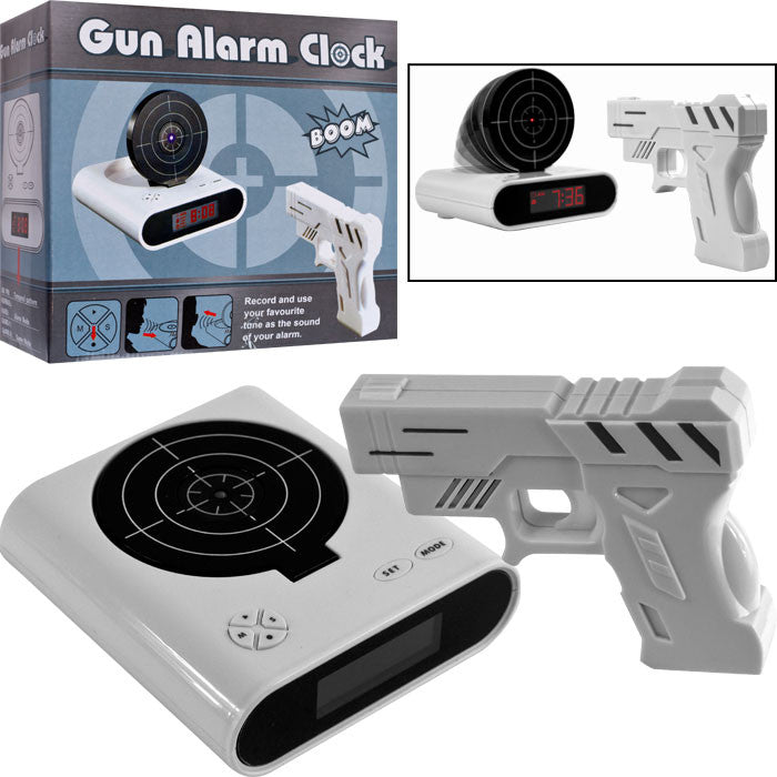 Trademark Commerce 72-cb340 Gun & Target Recordable Alarm Clock By Tgt