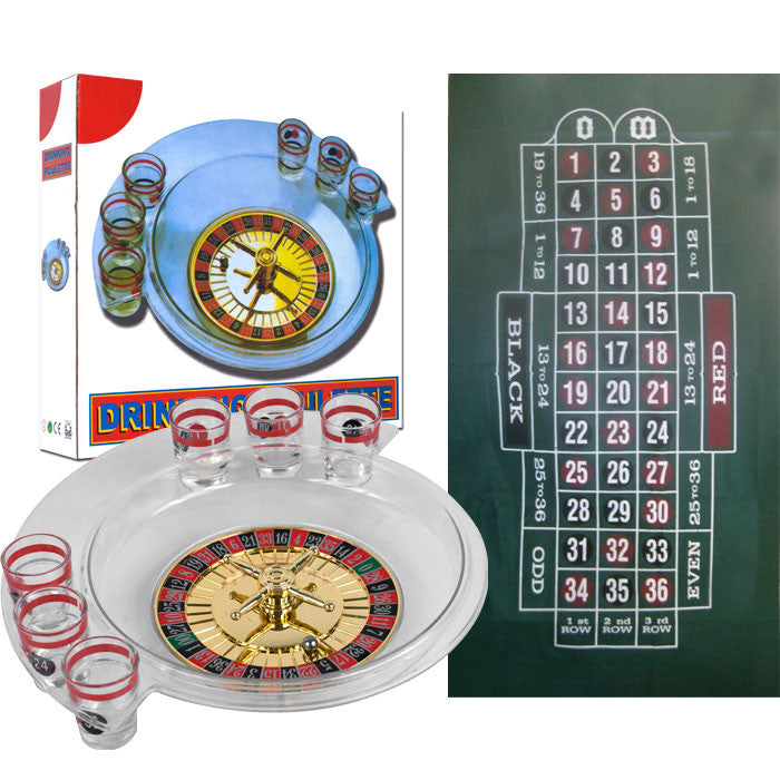 Trademark Commerce 80-802dlay The Spins Roulette Drinking Game And Layout By Tgt