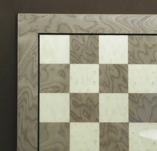 13 14 Grey BriarIvory Glossy Chess Board Frame w Stripe 1 14 Squares