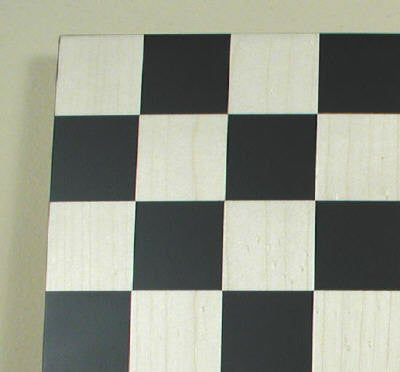 14" Black/maple Chess Board, 1 3/4" Square