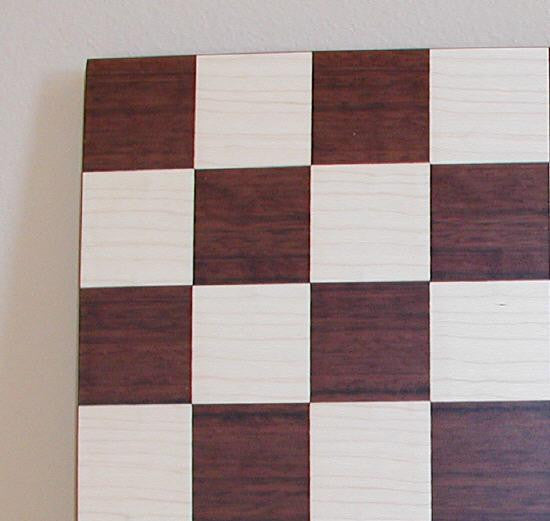Dark Rosewood Montgoy Maple Chess Board, 14" X 14", 1.75" Squares