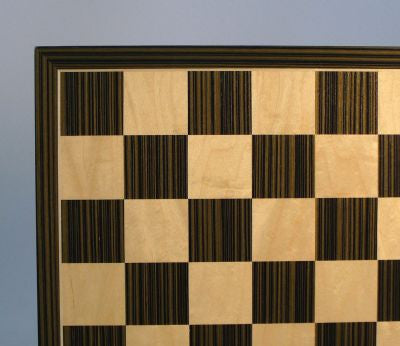 Ebony/maple Veneer Board, 17.3 X 17.3, Thin Frame, 2" Squares