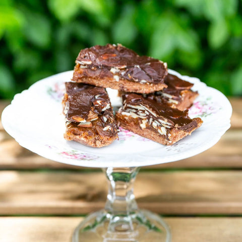 Snickers Bars made with date paste