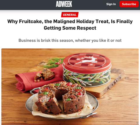 AdWeek Fruitcake Article