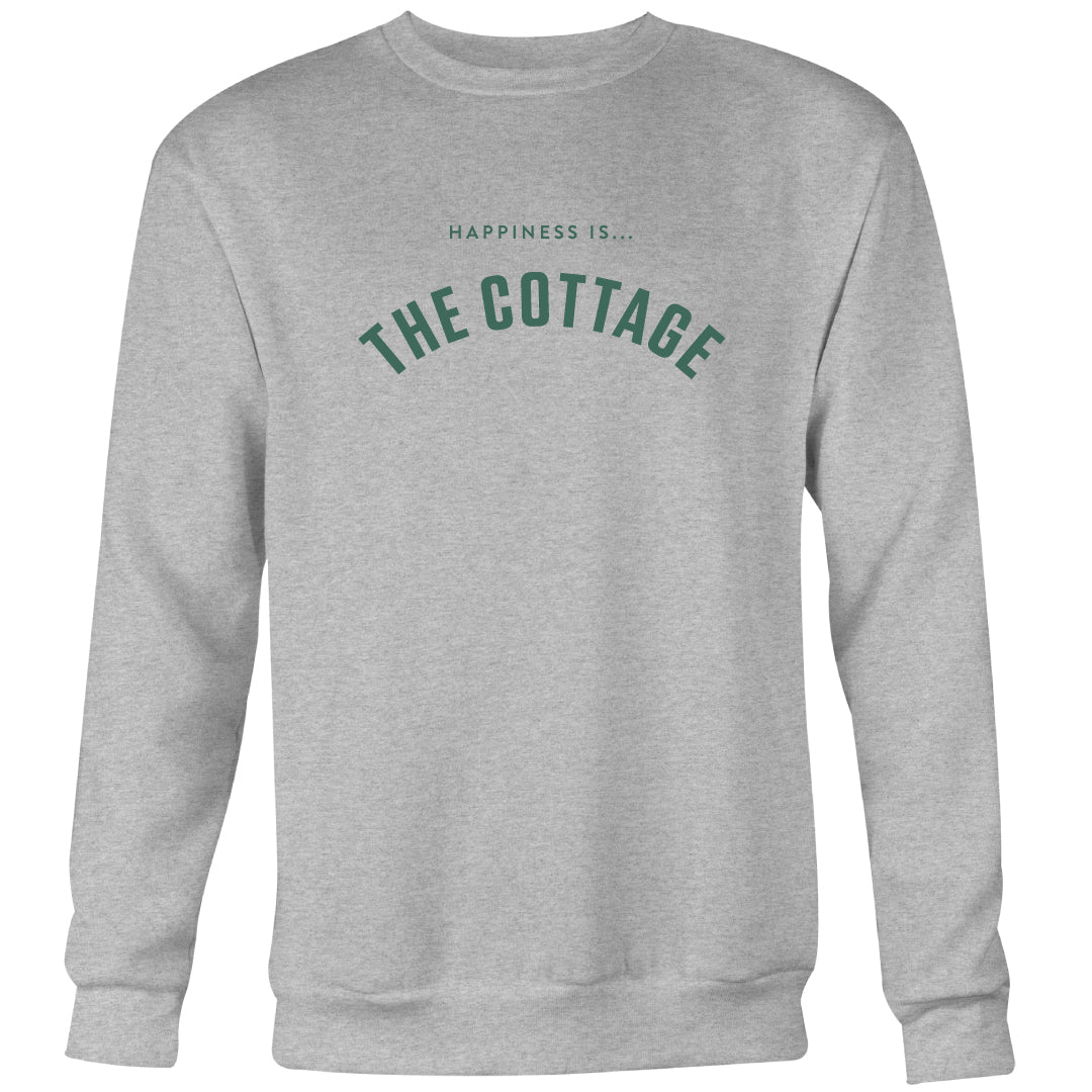 image for Men's Cottage Collegiate Crew Sweatshirt, Heather Grey