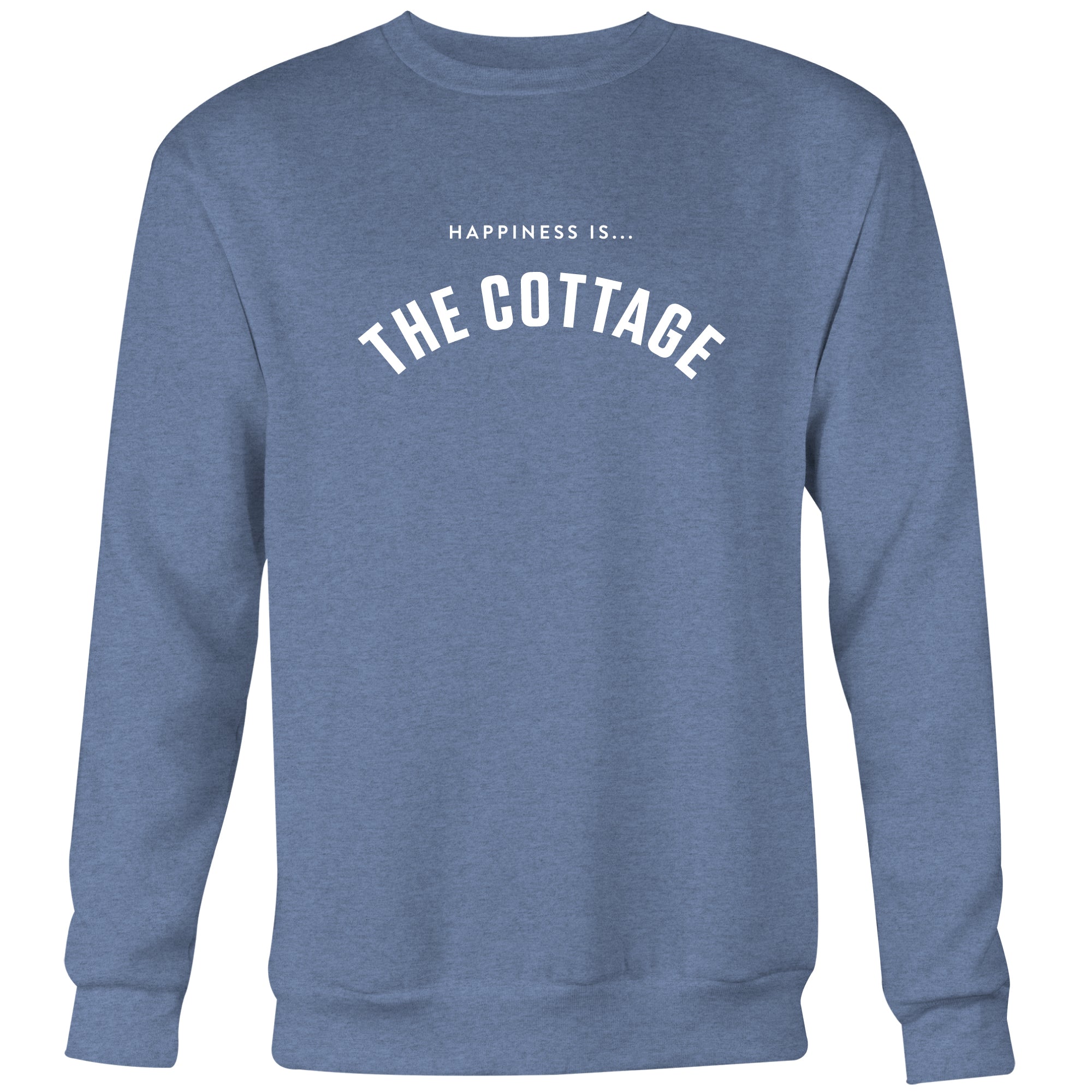 image for Men's Cottage Collegiate Crew Sweatshirt, Heather Navy