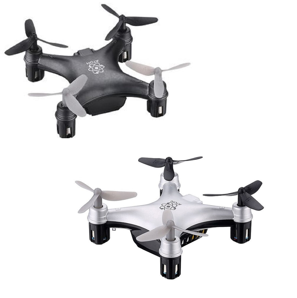 Propel Atom 1.0 Micro Drone Indoor/Outdoor Quadrocopter 2-Pack (Black