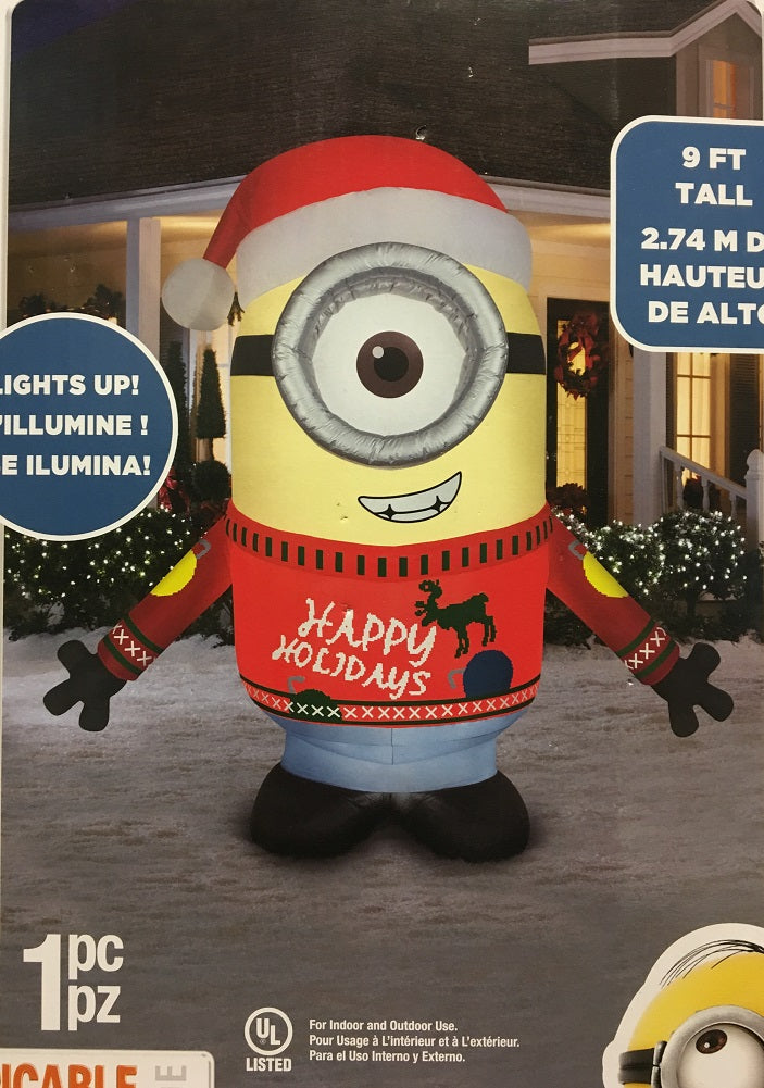 despicable me minion rush holiday sweater