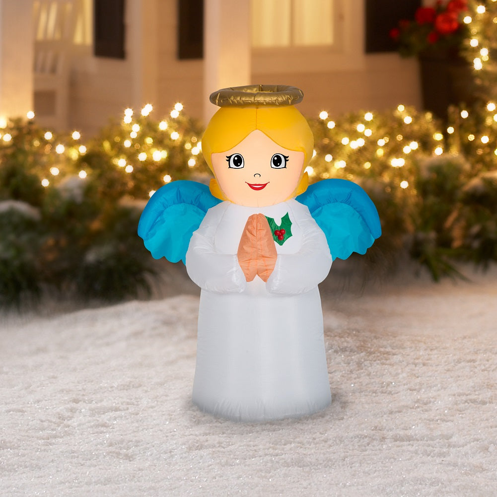 Holiday Time Holy Angel Airblown Inflatable 3.5 FT Tall | My Quick Buy