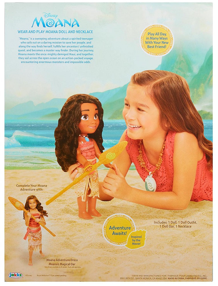 moana doll with necklace