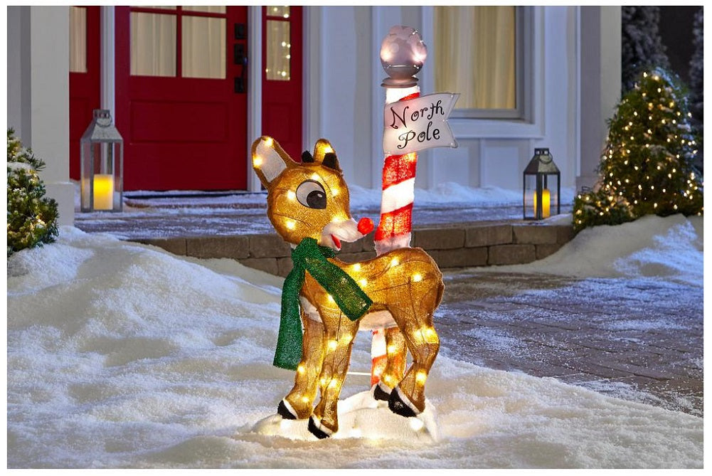Rudolph the Red Nosed Reindeer Pre-lit Yard Art 32
