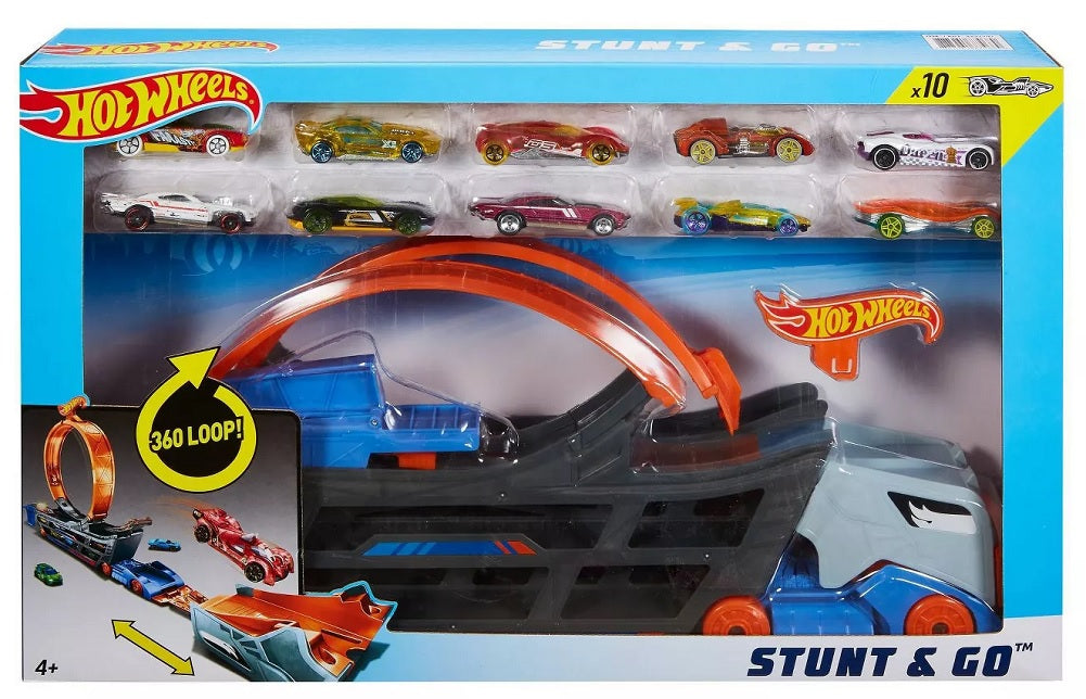 hot wheels stunt and go track set