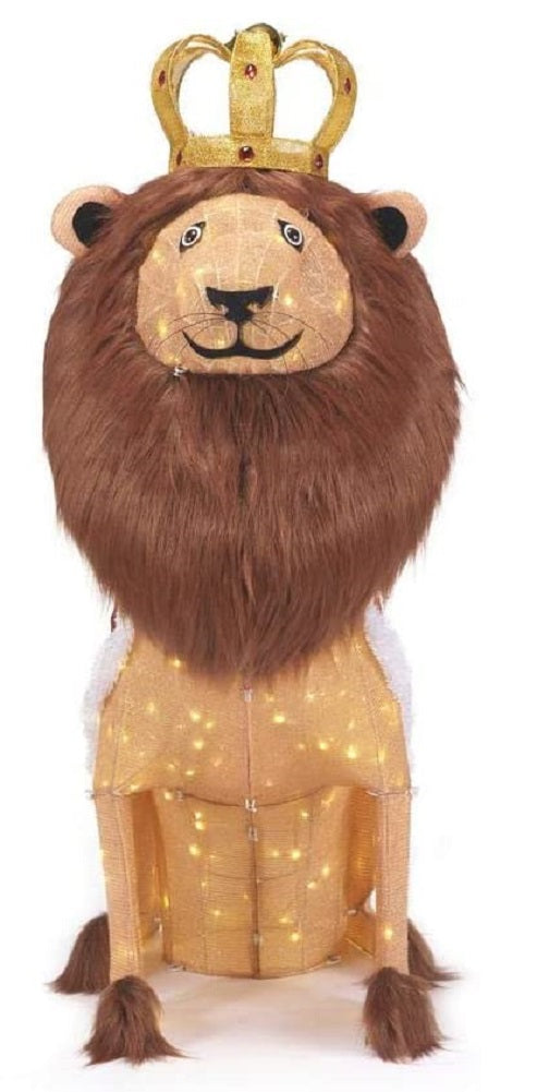 Home Accents Holiday 5 FT Cheerful Creatures Lion Yard Decoration with