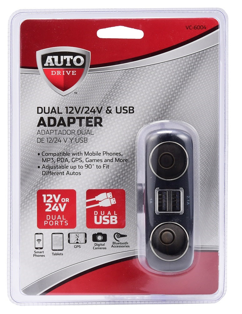 Afhankelijk Afzonderlijk Brandweerman Auto Drive Dual 12V and 24V with USB Adapter | My Quick Buy