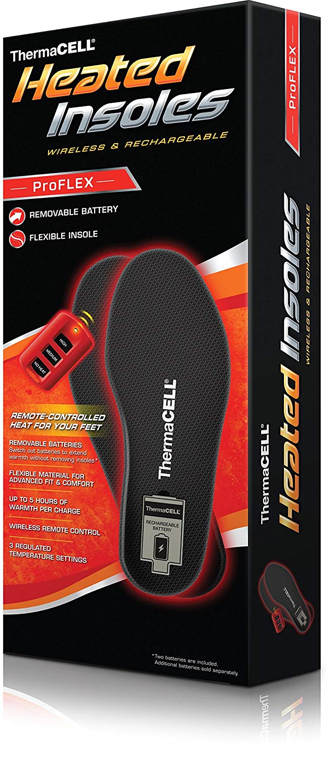 thermacell proflex heated insoles xl