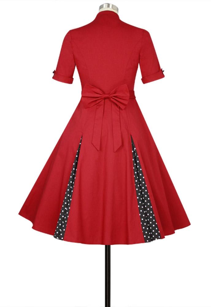 Retro Polka Dot Dress – Mode Mundo