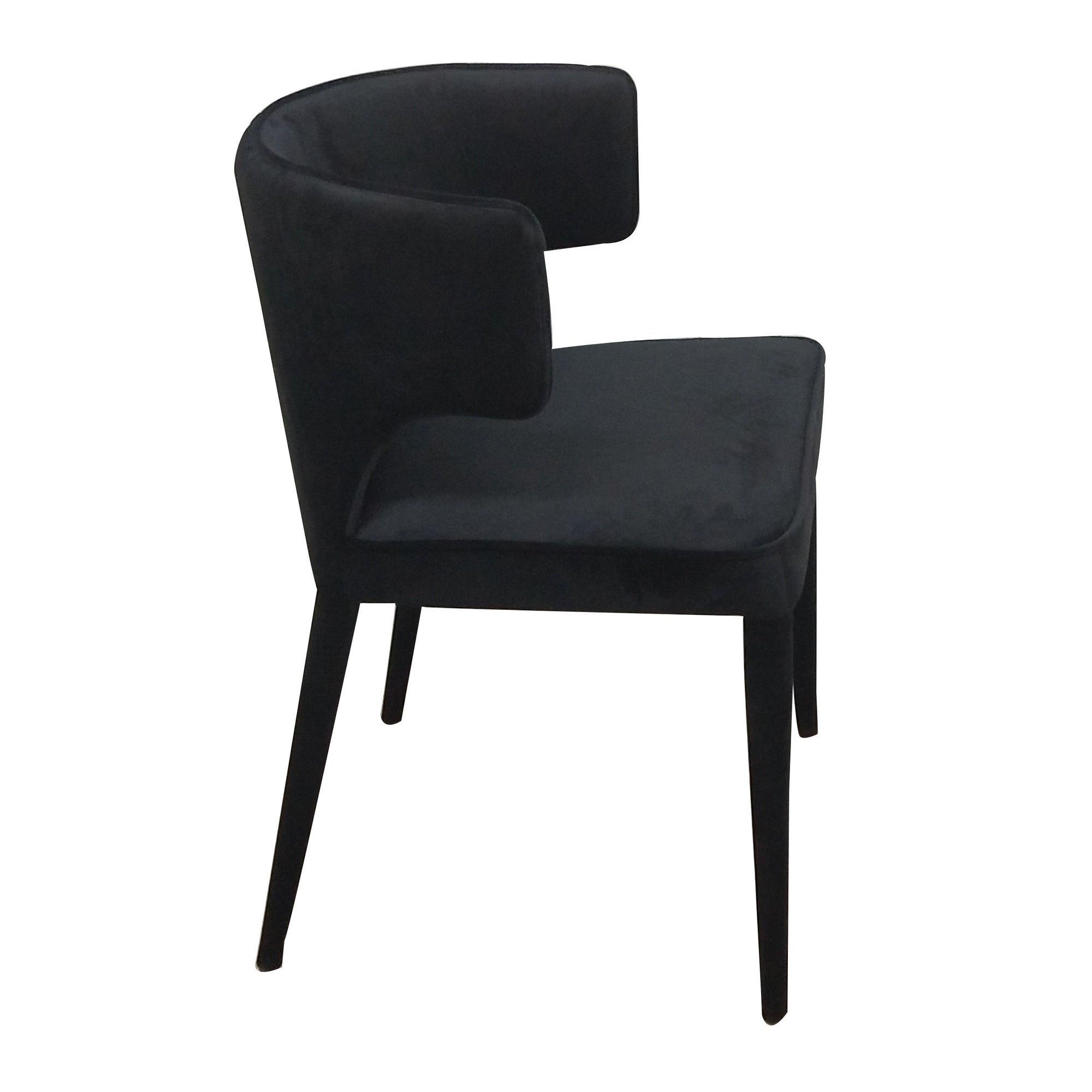 Portofino Dining Chair Black Velvet – Future Classics Furniture