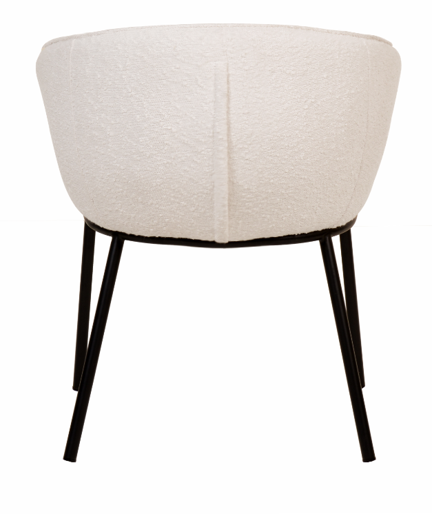 Zimmerman Dining Chair White Boucle – Future Classics Furniture