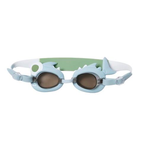 Sunnylife Mini Swim Goggles Shark Tribe Khaki S3VGOGST