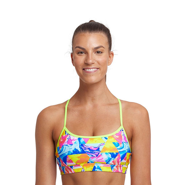 Funkita Hi Light Swim Swim Bikini Top Sunny