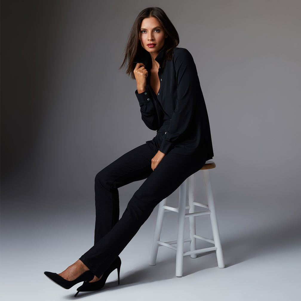 Perfect Black Pants - Figure Flattering Clothing by Franne Golde