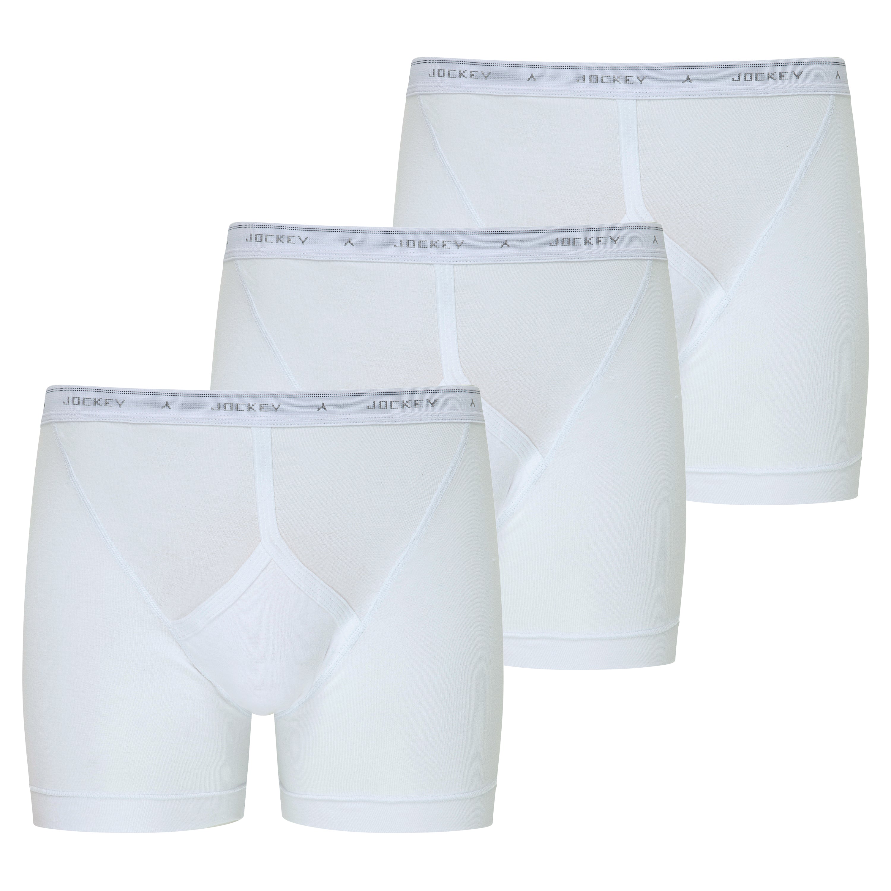 Jockey® Classic Cotton Rib 3-Pack Midway® Brief Underwear with Y-Front ...