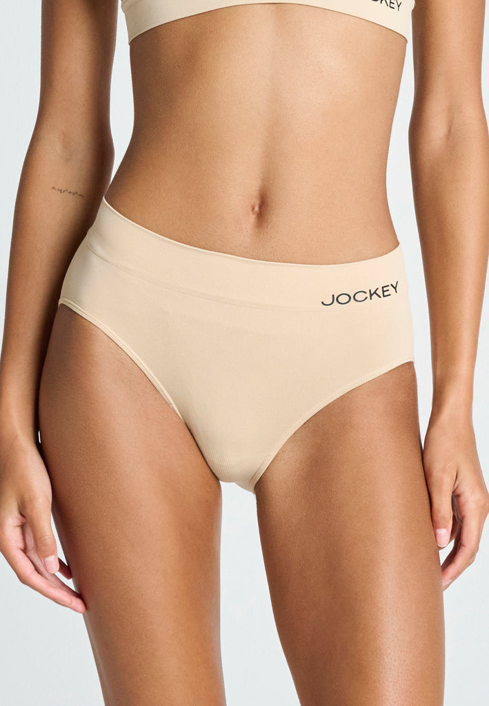 Jockey Women's Underwear Smooth & Shine Seamfree Hipster Size 8